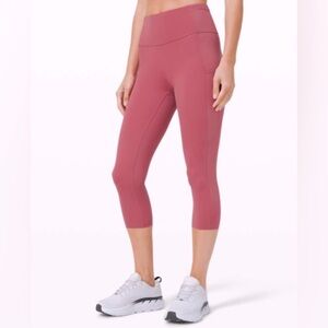 Lululemon Fast and Free Crop II 19" – Cherry Tint (Size 4) Style: W6BHGS